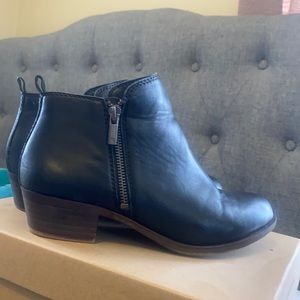 Lucky Brand booties with zippers on both sides